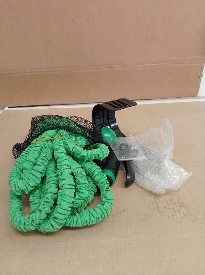 Garden Hose Pipe Expandable Anti Leakage Flexible Expanding Spray Green New