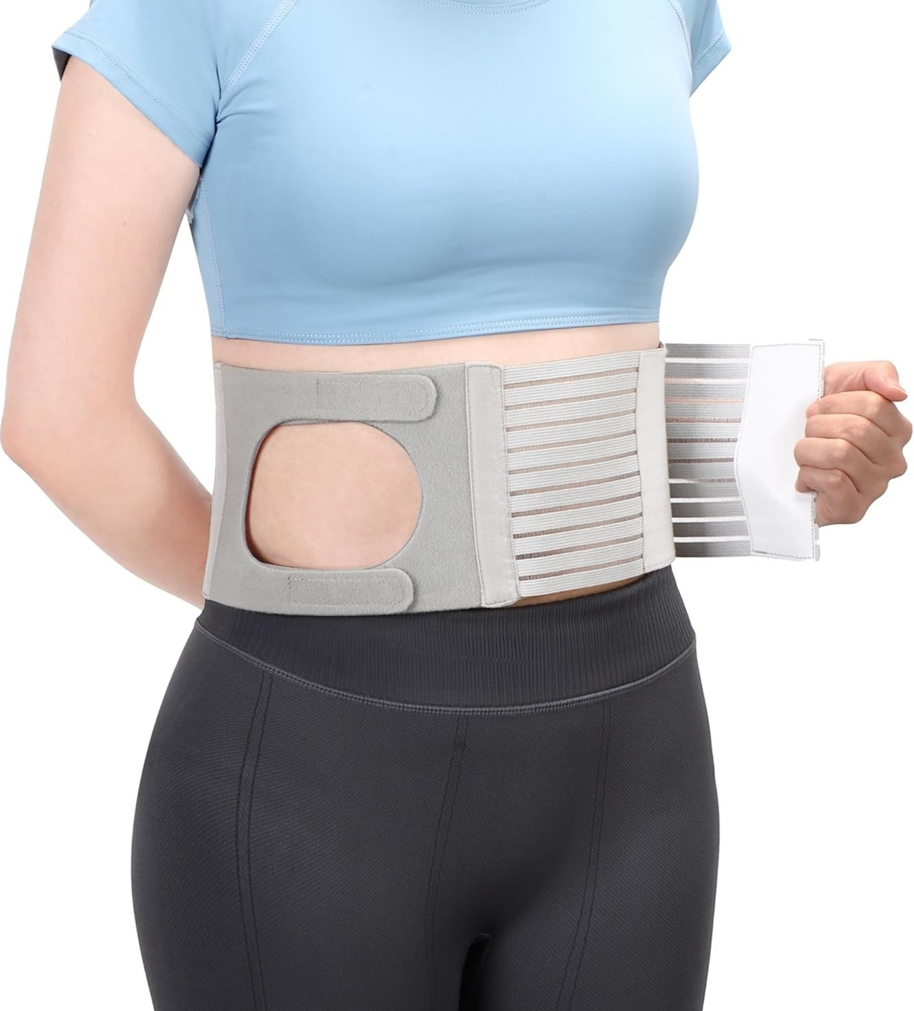 Nidreamce Adjustable Stoma Support Belt Men Women Breathable Ostomy XL New