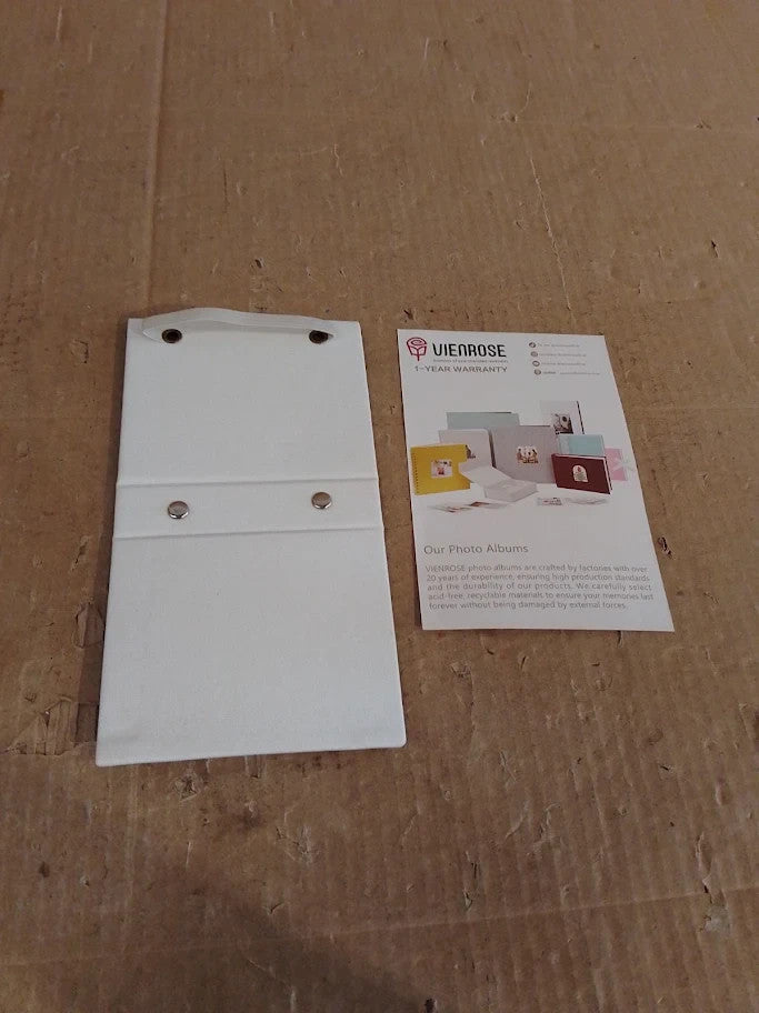 Vienrose Polaroid Photo Album Cloth Bound Book Fujifilm Instax Mini Film White