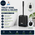 Mr Siga Toilet Bowl Brush Holder Durable Flexible Bristles Wall Mounted Bathroom
