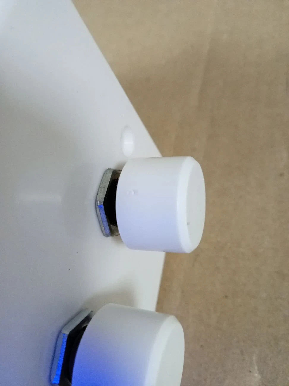 Varilight 2 Gang 1 2 Way 2x250 Watt Push On Off Standard Dimmer Switch White