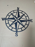 Resama Black Metal Decorative Nautical Compass Decor Ocean Theme Wall New