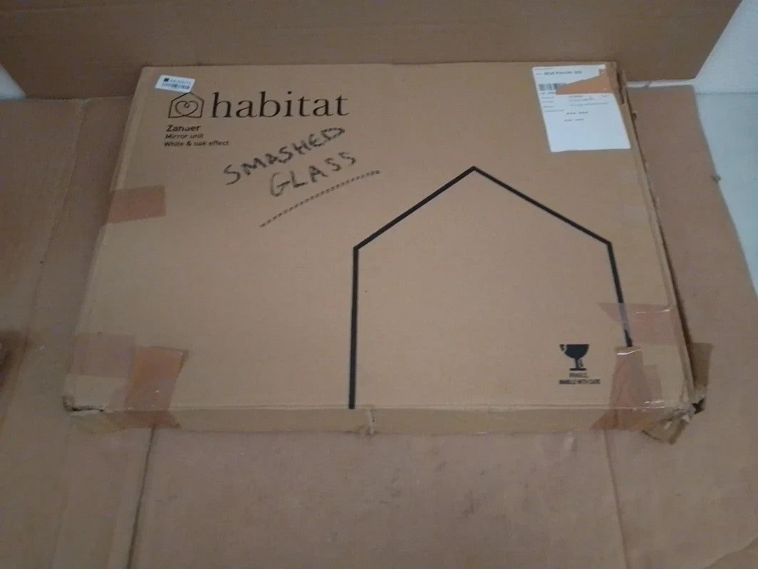 Habitat Zander Mirrored Cabinet White Bathroom Storage Wall Cabinet Design