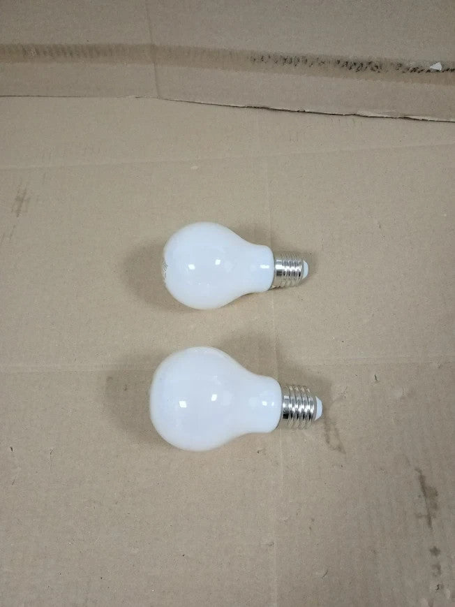 Philips LED Classic A60 Frosted Light Bulb 2 Pack E27 Edison Warm White New