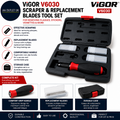 ViGOR V6030 Scraper Replacement Blades Tool Removing Plaques Stickers Vignettes