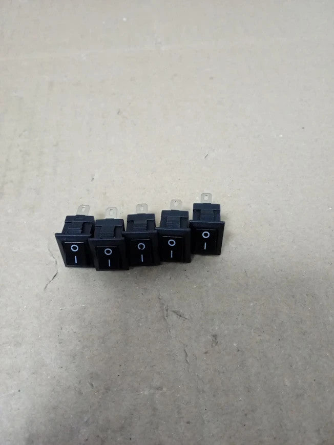 Sourcing Map 5pc KCD11 AC 125V 6A 250V 3A SPST 2 Terminal 2 Position On Off New