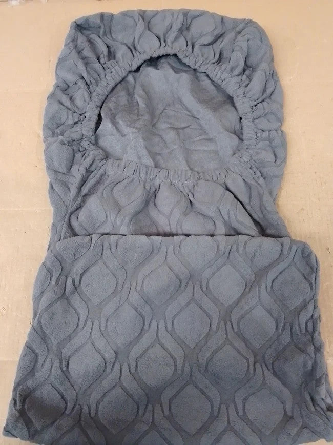 Okyuk Chair Covers Dining Set 6 Elastic Chair Protector 10x10x10mm Dark Grey New
