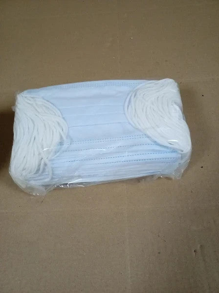 Type IIR Fluid Resistant Surgical Face Masks Disposable Blue White Universal New