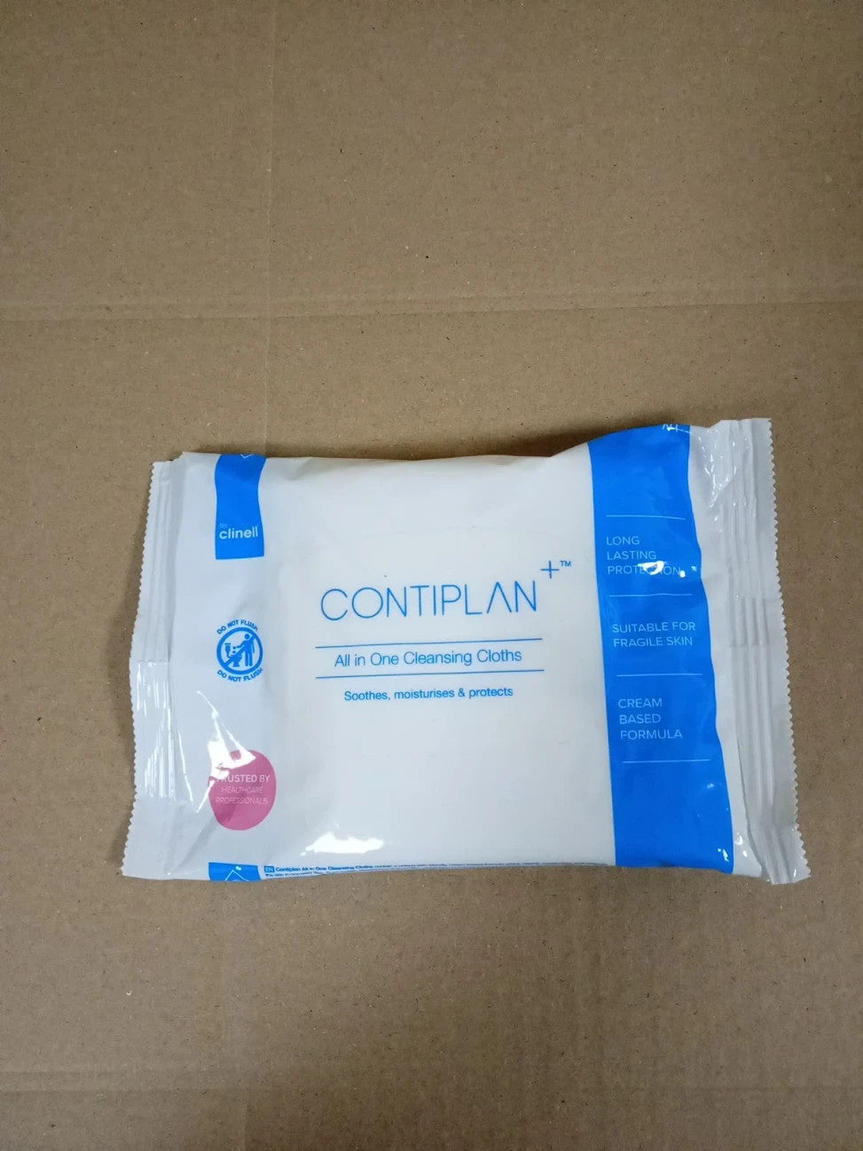 Clinell CONTIPLAN Incontinence Cleansing Cloths All In One Clip Pack Wipes New