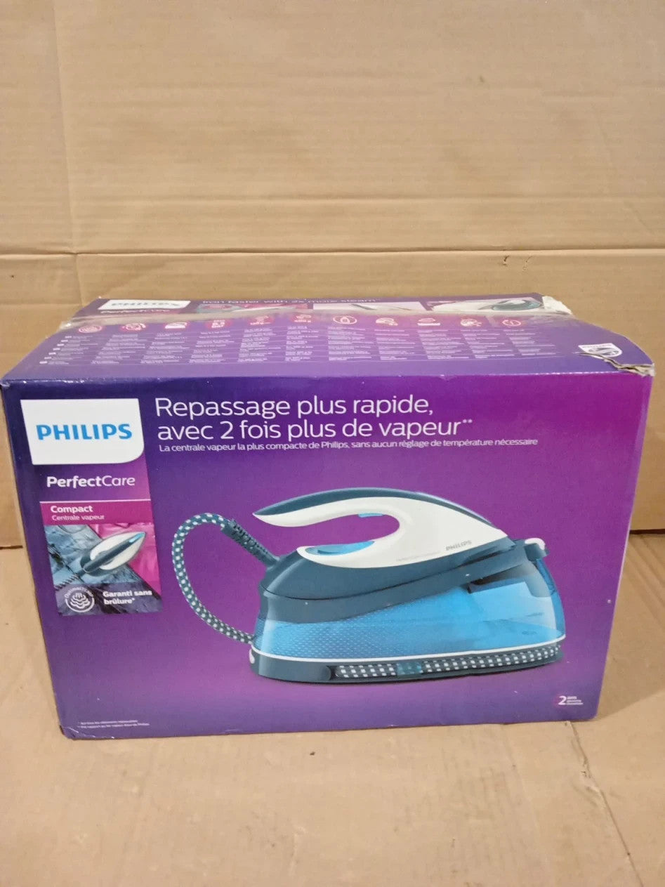 Philips PerfectCare Compact Steam Generator Iron 400g No Burns 2400W GC7840/26