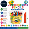 Crayola My First Jumbo Colouring Pencils Easy Grip Multicolour Kids Art Design
