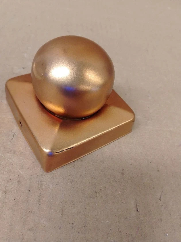 Connex HV4298 70x70mm Copper Post Caps With Ball