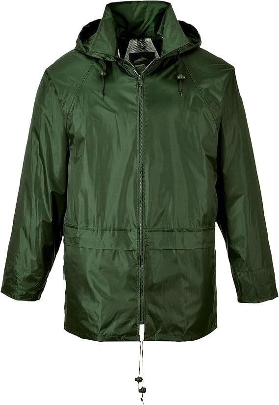 Portwest S440 Classic Rain Jacket Waterproof Coat Windbreaker Hooded New