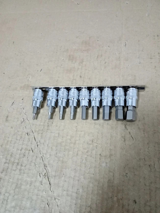 10pc Metric Hex Bit Socket Set 1/2in Drive Allen Key Socket New