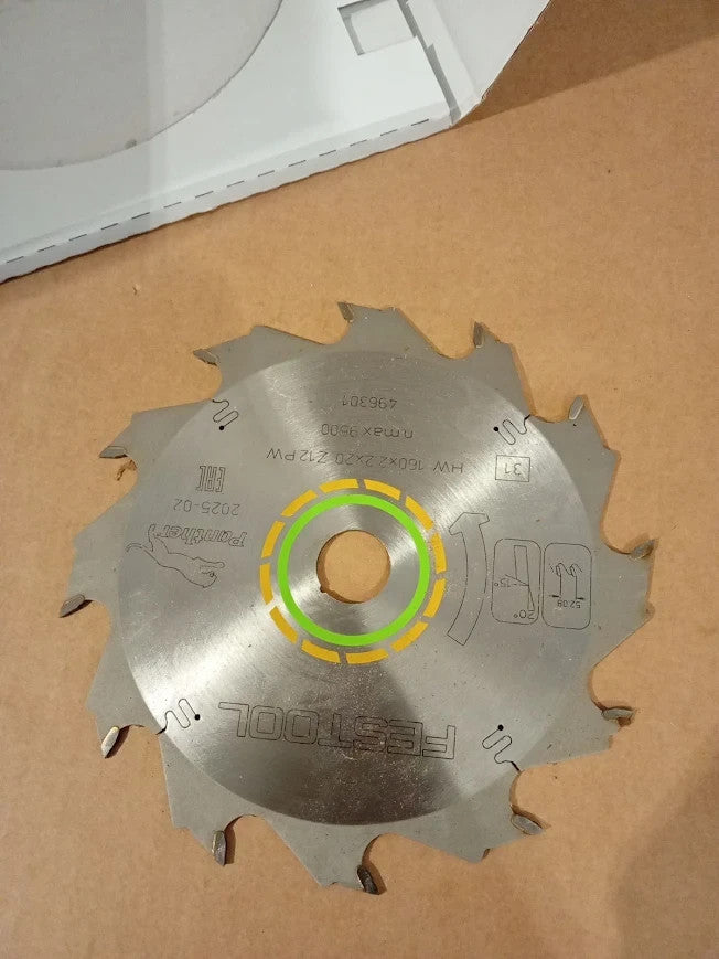 Festool Panther Saw Blade 160x2.2x20 PW12 High Speed Steel Silver