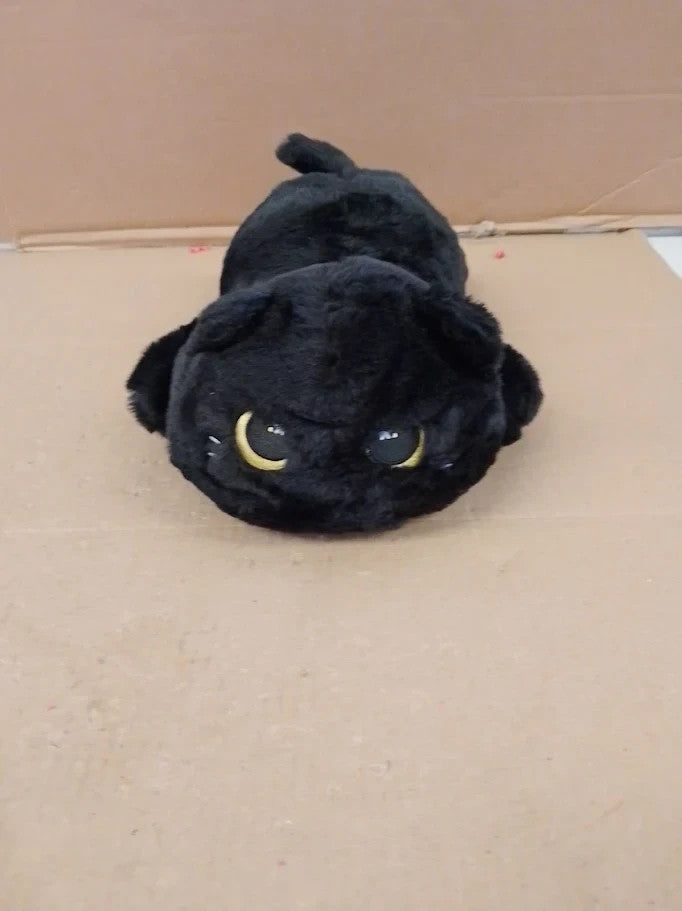 Mewaii Black Cat Plush Pillow Cute Plushies Squishy Huggable 13in Washable