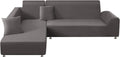 Mingfuxin L Shaped Sofa Slipcovers 2pc Jacquard Stretch Covers 30x170x50cm New