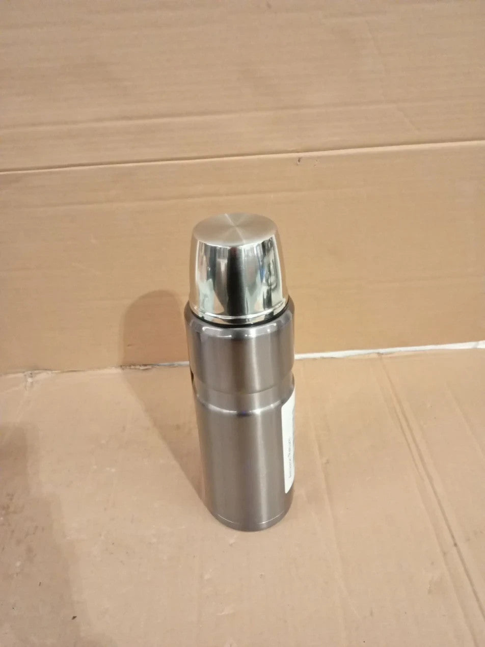 Thermos Stainless King Gun Metal Drinks Flask 1.2L 24h Hot Cold Stainless Steel