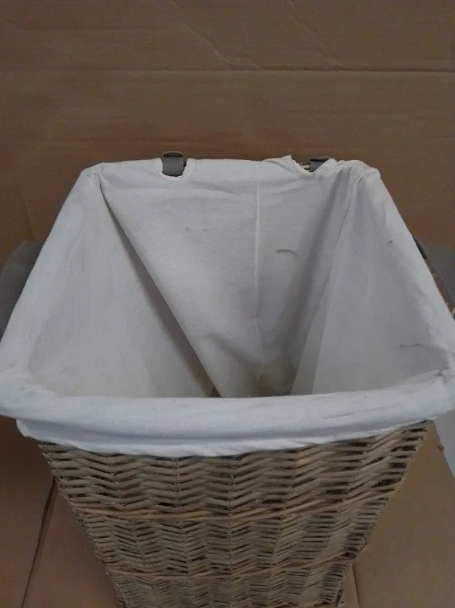 Argos Home Willow Laundry Basket Grey Wicker Clothes Storage Hamper Design New