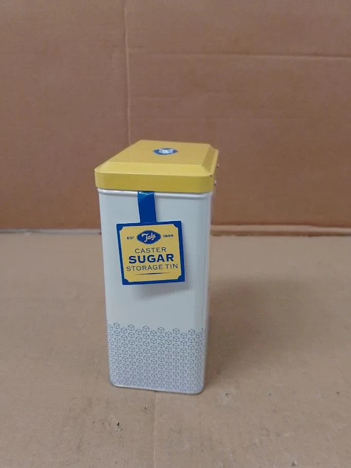 Tala Originals Storage Tin Metal Yellow Cream Nostalgic Design Holds Full Bag