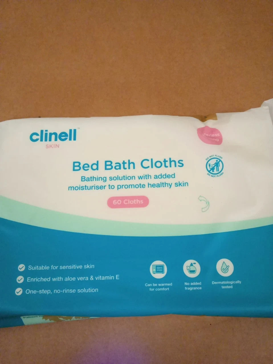Clinell Skin Body Care Wipes 1 Pack 60 Easy To Use Containing Aloe Vera New