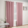 Blush Pink Thermal Blackout Curtains Eyelet Bedroom Living Room 168x229cm New