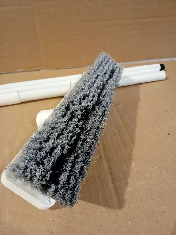 Amazon Basics Angled Push Broom Blue White 305x127cm Flagged Bristle Durable