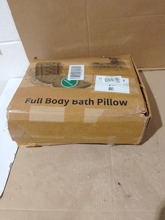 Full Body Bath Pillow Bathtub Thick Cushion Luxury Headrest White 150x41cm New