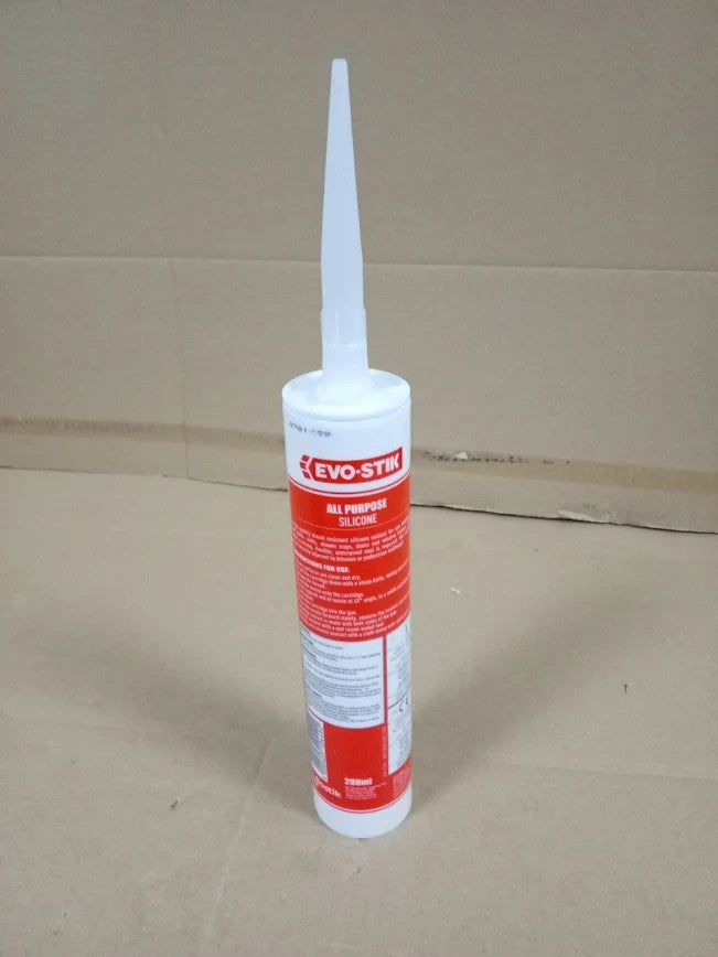 Evo Stik All Purpose Clear Silicone 280ml Shower Bathroom Sealant