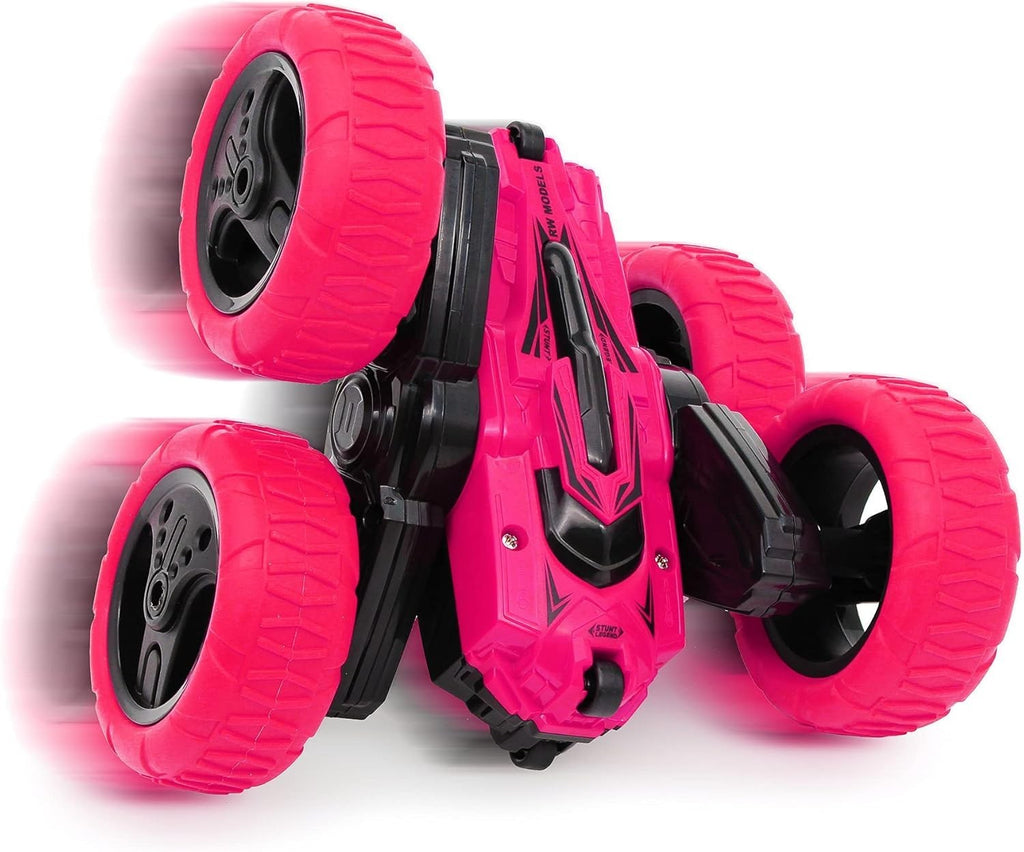 Cmj Rc Cars 360 Spin Attack Stunt Electric Race Stunt Double Sided Pink New