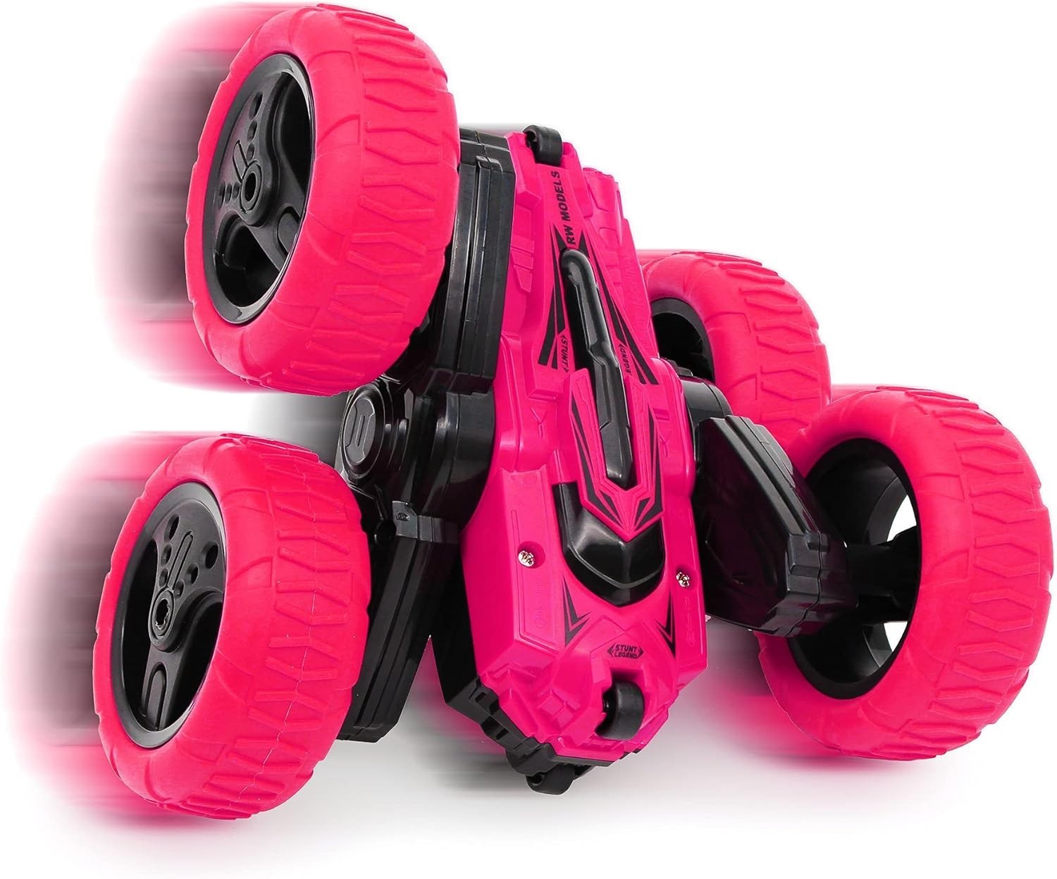 Cmj Rc Cars 360 Spin Attack Stunt Electric Race Stunt Double Sided Pink New
