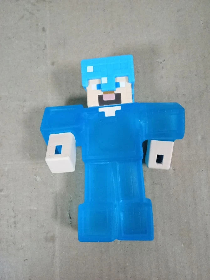Heroes of Goo Jit Zu Minecraft Steve Stretch Figure Diamond Armour Sword Design