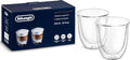 De Longhi DLSC311 Cappuccino 2 Glasses Per Pack 5513284161 Transparent New