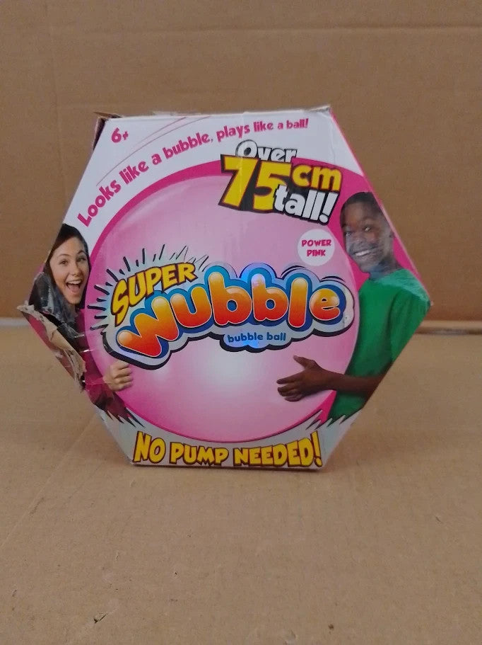 Wubble Super Bubble Ball Pink Plays Like Ball Inflates To 80cm Tall 6+