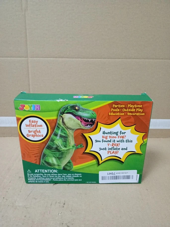 JOYIN 76cm Tyrannosaurus Rex Inflatable Green Toy Pool Party Decorations 3+ New
