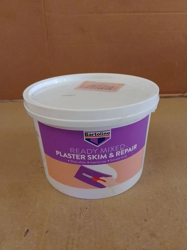 Bartoline Ready Mixed Plaster Skim Repair 2.5L Easy Application Wall Ceiling New