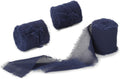 Navy Blue Chiffon Ribbon 3 Rolls 1.5"x5 Yards Navy Handmade Fringe Silk New