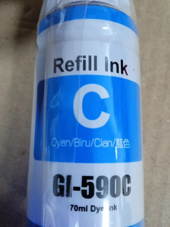 Go Inks Compatible GI 590 Ink Bottle Set 4 Pack Replacements 135ml/70ml New