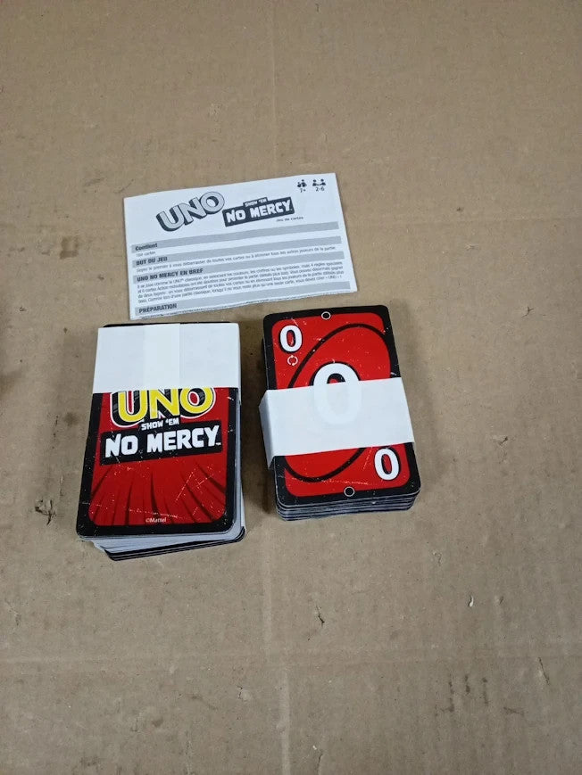 Mattel Games UNO Show Em No Mercy Card Game Kids Adults Family Parties New