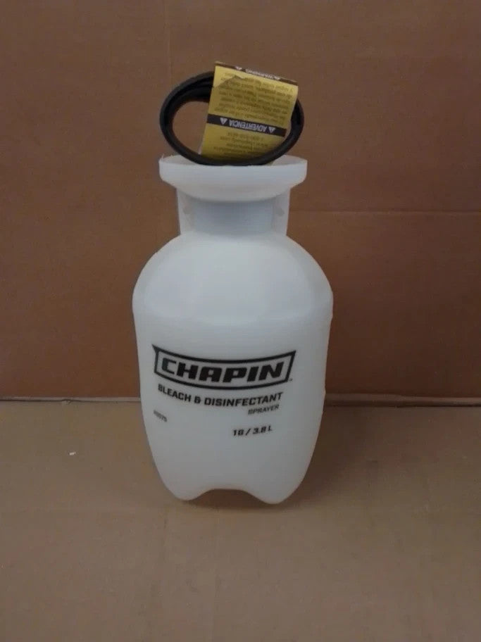 Chapin 20075 Disinfectant Bleach Pump Sprayer 1 Gallon Resistant Seals New