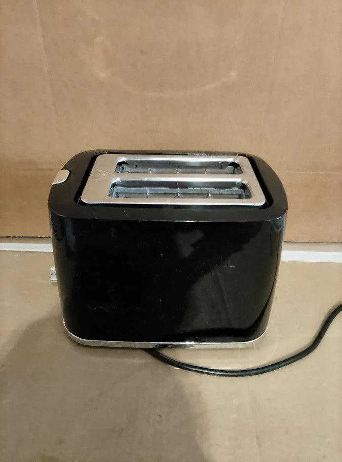 Salter Deco 2 Slice Toaster 7 Browning Levels 900W Black Wide Slots Black