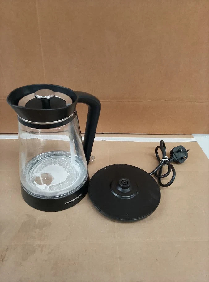 Morphy Richards Glass Kettle  1.7L Illuminated Premium Glass 3kw Rapid Boil