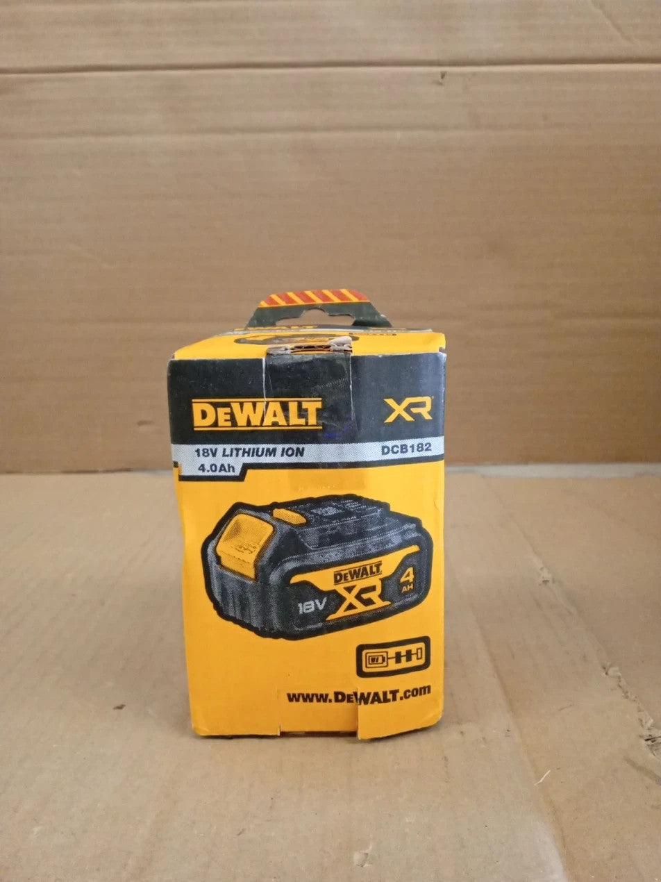 DEWALT 18V XR 4Ah Battery DCB182XJ Lithium Ion Power Tool Black Yellow