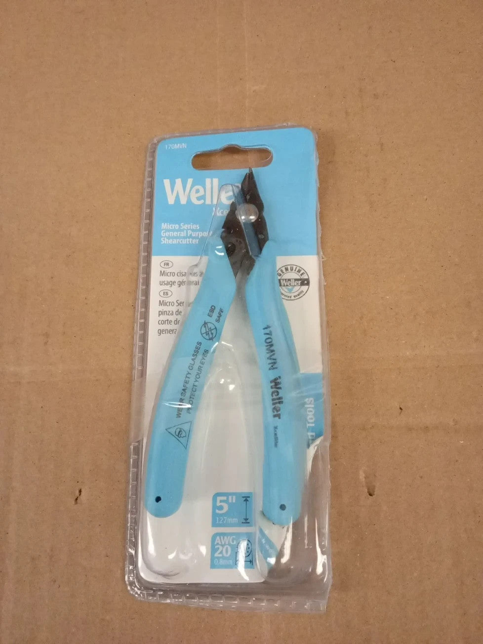 Weller Xcelite 170MVN ESD Safe Shear Cutter General Purpose 127mm 5in Blue