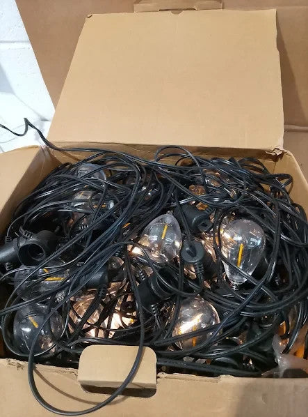Led String Festoon Lights Outdoor Remote Control 180ft IP65 Waterproof New