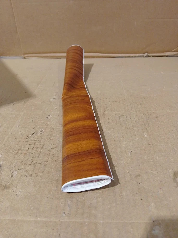 DC Fix vinyl Wrap Gold Walnut Wood Effect 45cmx2m Sticky Back Plastic Roll New