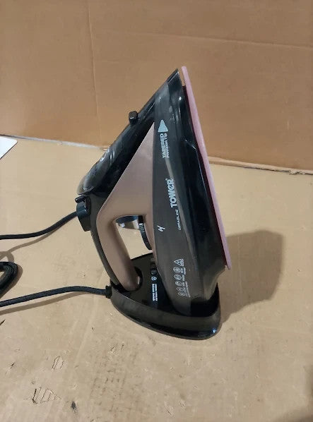 Tower Cordless Steam Iron 2800W Corded Cordless Flexible Ironing 12x31.5cm