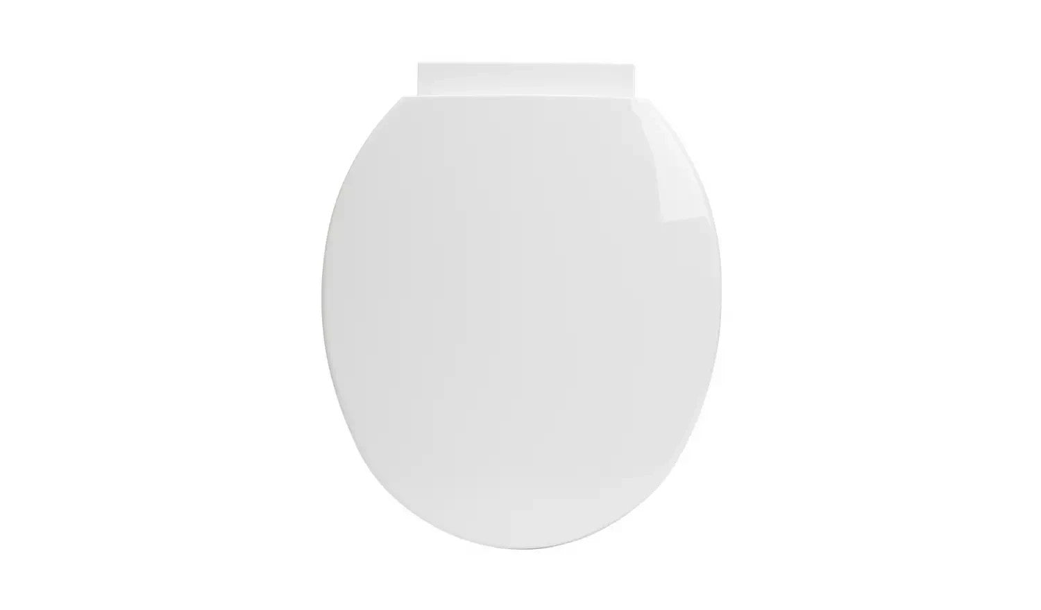 Argos Home Anti Bac Adjustable Hinges Toilet Seat White 45.1x36x6.4cm New