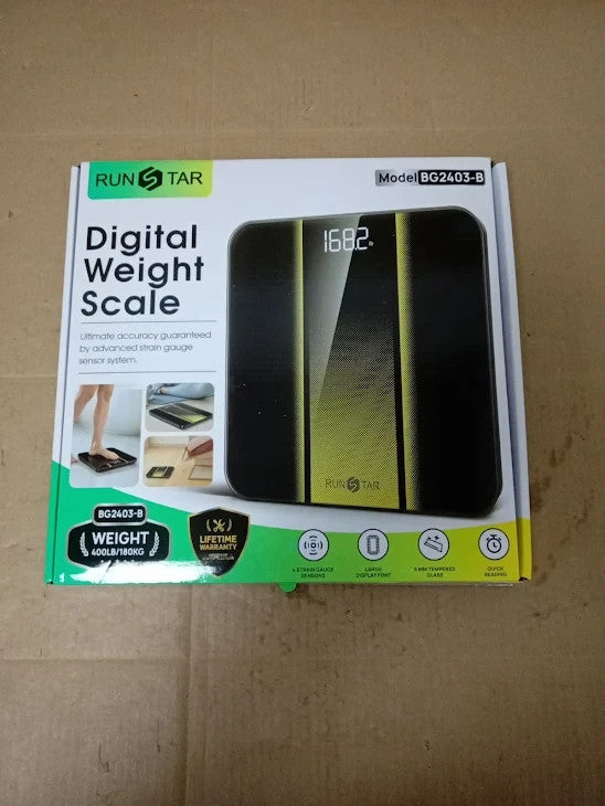RunStar Scale Body Weight Digital Bathroom Scale High Precision Clear New