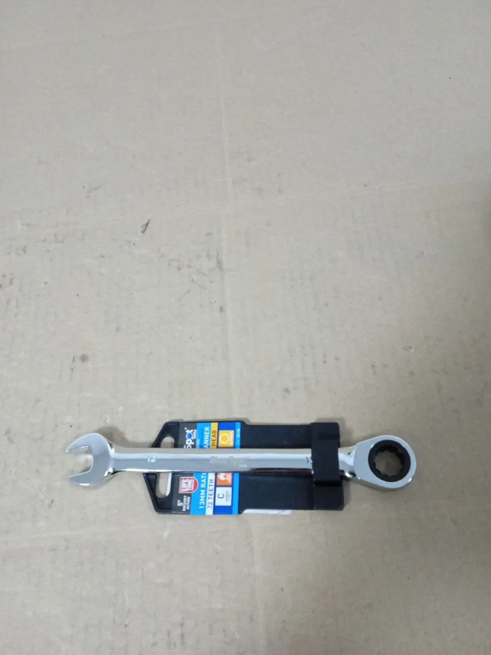 Blue Spot Tools 13mm Ratchet Spanner Fixed Head 1 Piece Chrome Vanadium Stee New